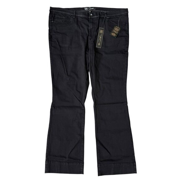 DG2 by Diane Gilman New Classic Stretch bootcut jeans in black size 24WT NWT - Picture 1 of 11